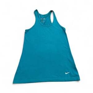 Nike Dri-Fit Racerback Tank XS Blue Athletic Athleisure Workout Gym Running Yoga